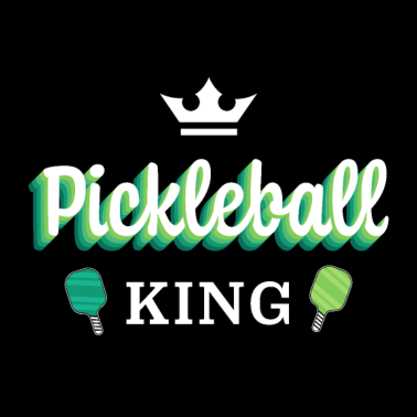 Motiv Pickleball King | Geschenk für Ehemann / Männer