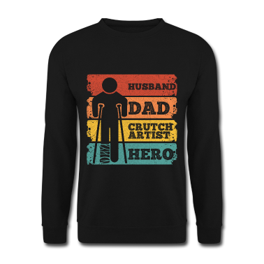 Geschenk für Ehemann Pullover - Gipsbein Spruch für deinen Ehemann mit einem