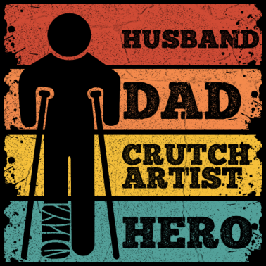 Motiv Gipsbein Spruch für deinen Ehemann mit einem