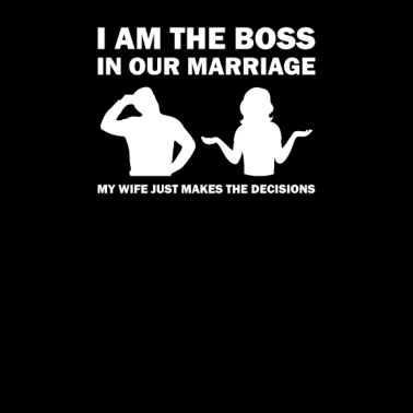 Motiv Chef in der Ehe lustige Frau Design für Ehemann