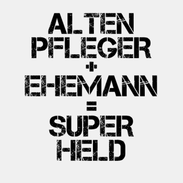 Motiv Altenpfleger Ehemann Superheld Geschenk