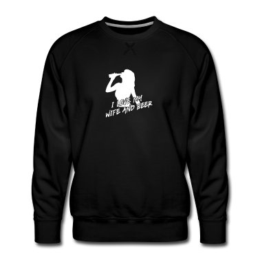 Geschenk für Ehemann Pullover - Liebe meine Frau und Bier Design für Ehemänner