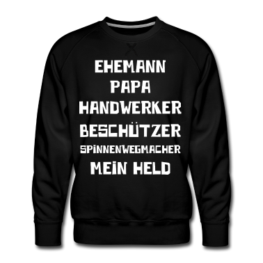 Geschenk für Ehemann Pullover - Ehemann Papa Handwerker Spinnenwegmacher Mein Held