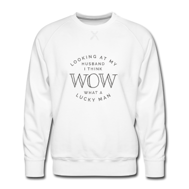 Geschenk für Ehemann Pullover - Ehemann Lucky Man Geschenk für Frau Mutter von