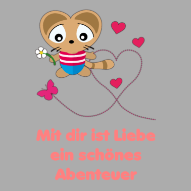 Motiv Liebesspruch für Ehemann mit Katze Kuku