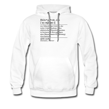 Geschenk für Ehemann Hoodie - Rührgerät Definition für Ehemänner und Bäcker