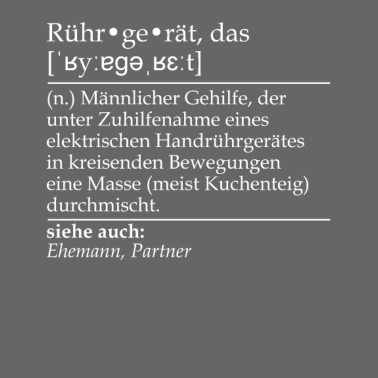 Motiv Rührgerät Definition für Ehemänner und Bäcker