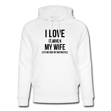 Geschenk für Ehemann Hoodie - Ich liebe meine Frau Lustiges MotorradGeschenk für Ehemann