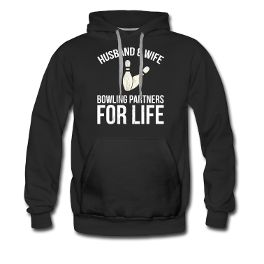 Geschenk für Ehemann Hoodie - Bowling-Partner für Ehemann und Ehefrau für Lebenspaare