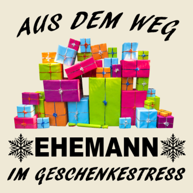 Motiv Ehemann im Geschenkestress