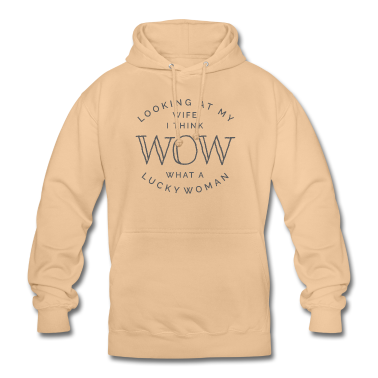 Geschenk für Ehemann Hoodie - Frau Lucky Woman Geschenk für Ehemann Vater von