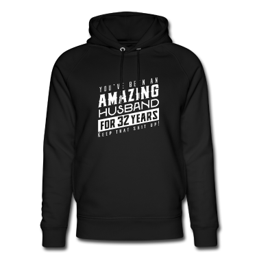 Geschenk für Ehemann Hoodie - Sie sind seit 32 Jahren ein erstaunlicher Ehemann