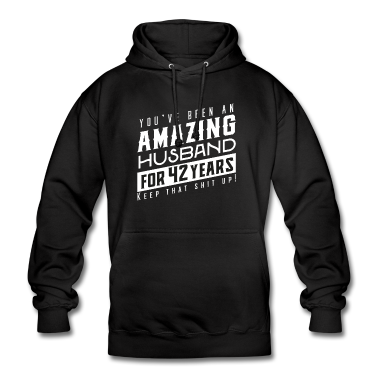 Geschenk für Ehemann Hoodie - Sie sind seit 42 Jahren ein erstaunlicher Ehemann
