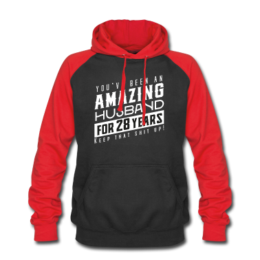 Geschenk für Ehemann Hoodie - Sie sind seit 28 Jahren ein erstaunlicher Ehemann