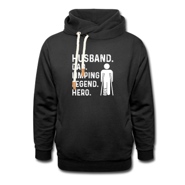 Geschenk für Ehemann Hoodie - Gipsbein Spruch für deinen Ehemann mit einem