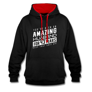 Geschenk für Ehemann Hoodie - Du bist seit 43 Jahren ein erstaunlicher Ehemann