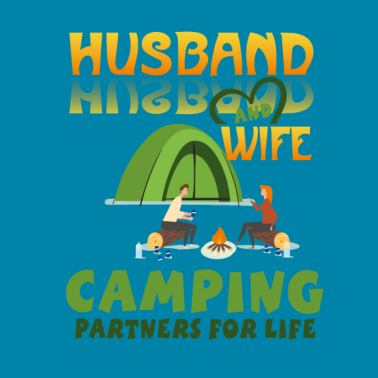 Motiv Ehemann und Frau Campingpartner für das Leben