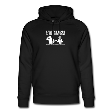 Geschenk für Ehemann Hoodie - Chef in der Ehe lustige Frau Design für Ehemann