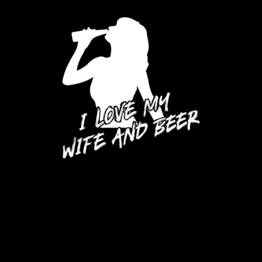 Motiv Liebe meine Frau und Bier Design für Ehemänner