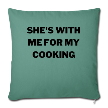 Geschenk für Ehemann Kissenbezug - Geschenk für Ehemann Sie ist bei mir für mein Kochen