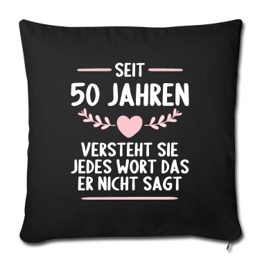 Geschenk für Ehemann Kissenbezug - 50 Jahre verheirtatet 50. Hochzeitstag