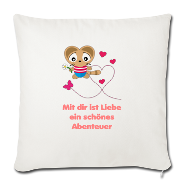Geschenk für Ehemann Kissenbezug - Liebesspruch für Ehemann mit Katze Kuku