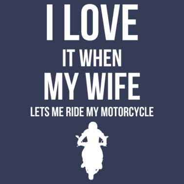 Motiv Ich liebe meine Frau lustiges Motorradgeschenk für Ehemann