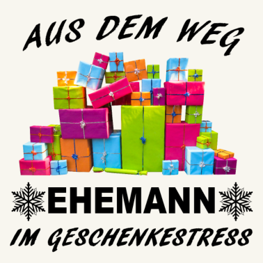 Motiv Ehemann im Geschenkestress