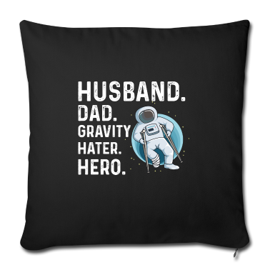 Geschenk für Ehemann Kissenbezug - Beinbruch Spruch für deinen Ehemann mit einem