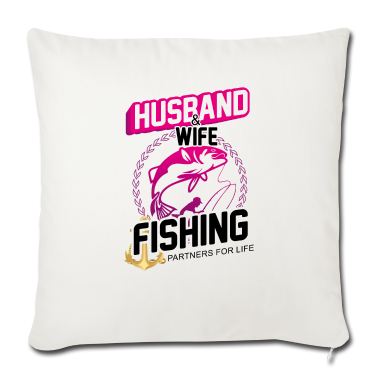 Geschenk für Ehemann Kissenbezug - Ehemann Ehefrau Fischereipartner für das Leben