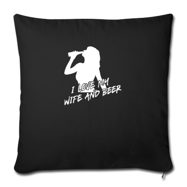 Geschenk für Ehemann Kissenbezug - Liebe meine Frau und Bier Design für Ehemänner