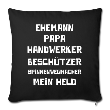 Geschenk für Ehemann Kissenbezug - Ehemann Papa Handwerker Spinnenwegmacher Mein Held