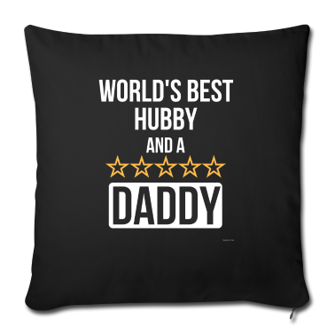 Geschenk für Ehemann Kissenbezug - Weltbester Ehemann und Fünf-Sterne-Papa