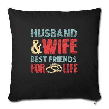 Geschenk für Ehemann Kissenbezug - Ehefrau und Ehemann