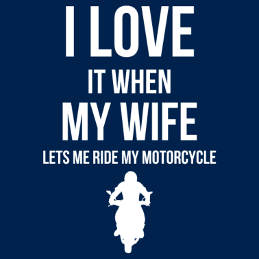 Motiv Ich liebe meine Frau lustiges Motorradgeschenk für Ehemann