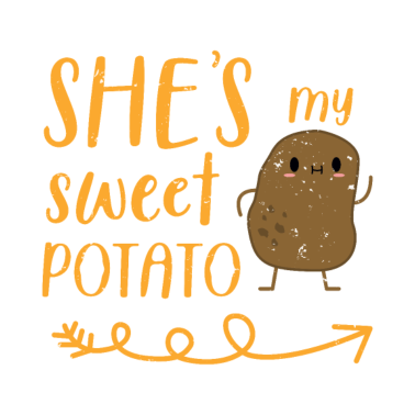 Motiv Pärchenshirt mit Süßkartoffel für Ehemann