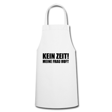 Geschenk für Ehemann Schürze - Spruch für Ehemänner - Keine Zeit meine Frau ruft