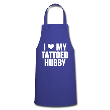Geschenk für Ehemann Schürze - I Love My Tattooed Hubby - Geschenk für Ehemann