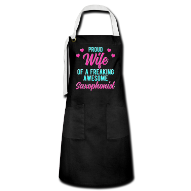 Geschenk für Ehemann Schürze - Lustiger Saxophonspieler Ehemann Geschenk für