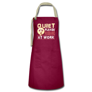 Geschenk für Ehemann Schürze - Ehemann Geschenk ruhig bitte Ehemann bei der Arbeit Ehemann
