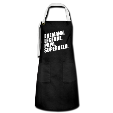 Geschenk für Ehemann Schürze - EHEMANN LEGENDE PAPA SUPERHELD