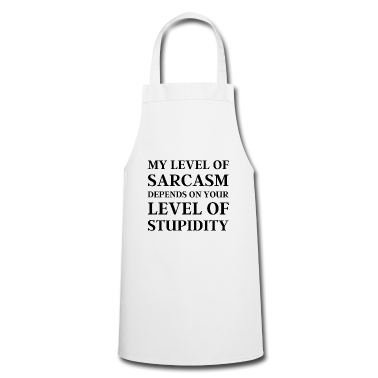 Geschenk für Ehemann Schürze - Mein Grad an Sarkasmus, lustiges Geschenk für Ehemann oder Vater