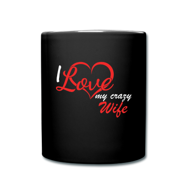 Geschenk für Ehemann Tasse - verrückte Ehefrau, Geschenkidee für Ehemann