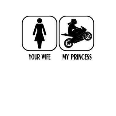 Motiv Biker Frau Design für Ehemann