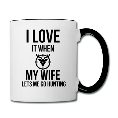 Geschenk für Ehemann Tasse - Ich liebe meine Frau Lustige Hirschjagd Geschenk für Ehemann