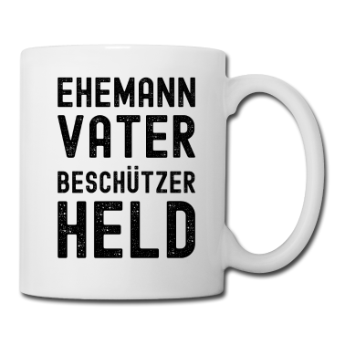 Geschenk für Ehemann Tasse - Ehemann Vater Beschützer Held - Ehemann Geschenk