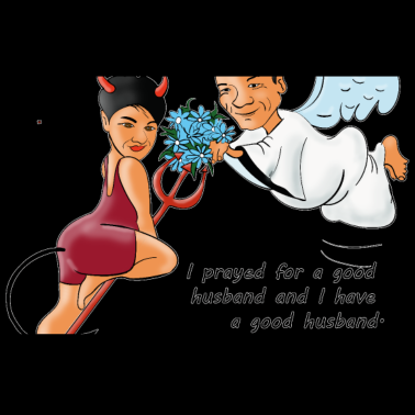 Motiv Ich habe für einen guten Ehemann gebetet