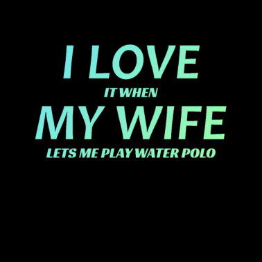 Motiv Wasserball Ehemann Geschenk