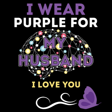 Motiv Ich trage Lila für meinen Ehemann