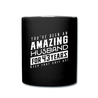 Geschenk für Ehemann Tasse - Du bist seit 43 Jahren ein erstaunlicher Ehemann